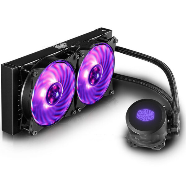Cooler Master 240Rgb Cpu Water Cooling Dual Chamber Water Pump Micro-Channel Design Balanced Fan